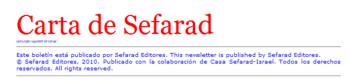 Carta de Sefarad - Febrero 2010