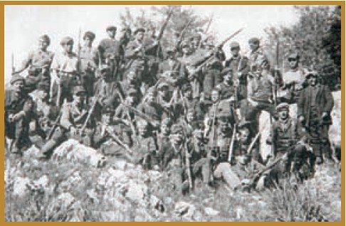 Detachment Goce Delcev in which nine of the partisans were Jews - April - 1943