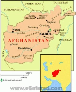 Mapa de Afganistán