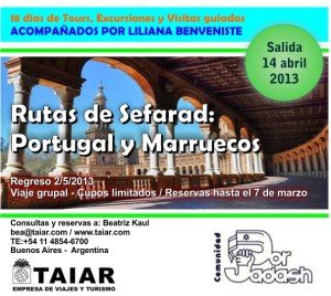 Rutas de Sefarad – Viaje por Portugal y Marruecos con Liliana Benveniste